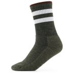 Alpacasocks&Co - Merino Casual Stripes - Multifunktionssocken 36-39 oliv