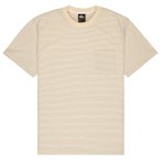 Quiksilver - Lopaz Striped S/S Pocket - T-Shirt Gr M beige