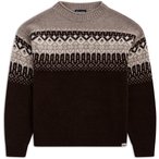 Bergans Steiro Knitted Wool   Pullover dark chocolate-rock taupe Größe S Lifes