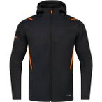 JAKO Herren Freizeitjacke Challenge mit Kapuze, Größe M in Schwarz
