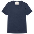 Engel - Kinder Unterhemd S/S - Merinounterwäsche Gr 164 blau