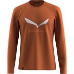 Salewa Herren Solidlogo DRY Longsleeve (Größe L, braun)