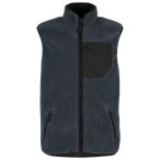 Stoic - MerinoHighPile357 VallsboSt. Vest - Fleeceweste Gr 4XL blau