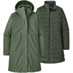 Patagonia 3-in-1 Tres Parka Damen  Doppeljacke gruen Größe XS Lifestyle  Windd
