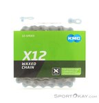 KMC X12 Waxed 126 Gl. 12-Fach Kette-Silber-One Size