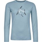 ORTOVOX Damen Shirt 185 MERINO MTN CUTOUT LS W, Größe XL in Grau