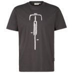 DEDICATED - T-Shirt Stockholm Bike Front - T-Shirt Gr M grau