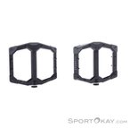 Crankbrothers Stamp Evo Flat Pedale-Schwarz-L