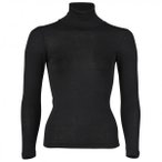 Engel - Women's Damen-Rolli L/S - Seidenunterwäsche Gr 46/48 schwarz