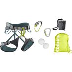 Edelrid Climbing Package II Kletterset  Kletterset Einsteiger grau Größe 82-11