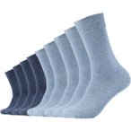 CAMANO Herren Socken Online comfort cotton Socks 9p, Größe 35-38 in Blau