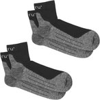 Bergzeit Basics Meru Srinagar 2er Pack   Wandersocken schwarz Größe 35  Trekki