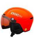 POC - Ski /Snowboardhelm mit Visier - POCito Obex Visor Fluorescent Orange/Clari
