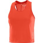 Salomon Sense Aero Short Top Damen  Tanktops rot Größe L Trailrunning | Laufen