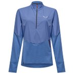 Salewa - Women's Pedroc Dry Wind HZ Tee - Longsleeve Gr 34 blau