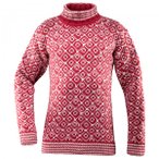 Devold - Svalbard Sweat Highneck - Wollpullover Gr XS rosa
