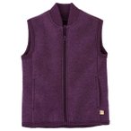disana - Kid's Walk-Weste - Merinoweste Gr 86/92 lila