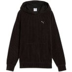 PUMA Damen Kapuzensweat ESS ELEVATED Comfort Velour Rib Hoodie, Größe XS in Sc