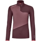 ORTOVOX Damen Unterjacke FLEECE LIGHT ZIP NECK W, Größe M in Rot