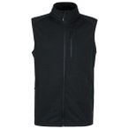 Stoic - MerinoWaffleFleece320 NorrdalSt. Vest - Merinoweste Gr S schwarz