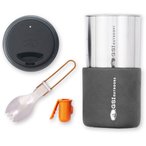 GSI Glacier Stainless Minimalist Kochgechirr  Camping Kochgeschirr silber Größ