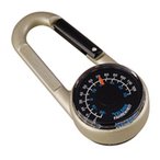 Munkees Compass/Thermometer Carabiner  Schlüsselanhänger silber Größe One Si