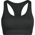Icebreaker 125 ZoneKnit Racerback Sport BH Damen  Sport-BHs schwarz Größe XS  
