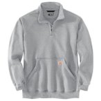 Carhartt - Marquette 1/4-Zip Mock-Neck Sweatshirt - Pullover Gr S grau