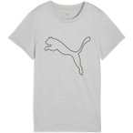 PUMA Damen Shirt W TAD ESSENTIAL Heather Logo Tee, Größe XS in Silber