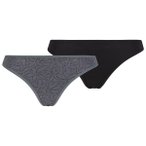 Stoic - Women's TrosaSt. Thong 2-Pack - Kunstfaserunterwäsche Gr XS schwarz