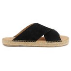 Espadrij - Croisette Velour - Sandalen 45 schwarz/beige
