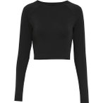 On Studio Crop Damen Longsleeve ( Schwarz L)