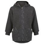 Engel - Baby-Jacke mit Kapuze und Reißverschluß - Wolljacke Gr 98/104 grau
