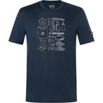 Super.Natural Bergzeit Vertical Trail  Herren  T-Shirts blau Größe S Trekking 