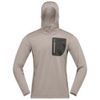 Norrøna - Falketind Warm1 Hood - Fleecepullover Gr M grau