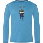 Super.Natural Wood Crafti  Kinder  Longsleeves blau Größe 116 Trekking  Hautfr