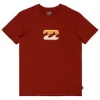 Billabong - Kid's Icon Wave S/S - T-Shirt Gr 128 rot