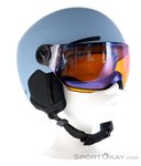 Alpina Zupo Visor Q-Lite Kinder Skihelm-Hell-Blau-48-52