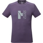 Millet Kamet Map  Herren  T-Shirts lila Größe XL Trekking  Schnell trocknend P