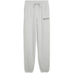 PUMA Herren Sporthose M GRAPHICS FRENCH TERRY JOGGER, Größe M in Silber