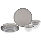 Brunner - Midday - Geschirr-Set Gr 12 Pieces grau