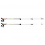 Leki - Traveller Alu - Nordic Walking Stöcke Länge 90-130 cm schwarz/gelb