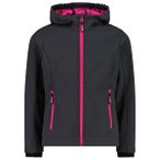 CMP - Girl's Jacket Fix Hood 3A29385N - Softshelljacke Gr 92 grau