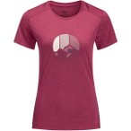 JACK WOLFSKIN Damen Shirt CROSSTRAIL GRAPHIC T W, Größe S in Lila