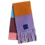 Selfhood - Soft Stripe Scarf - Schal Gr One Size lila