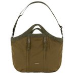 Sandqvist - Grid Crossbody Bag - Umhängetasche Gr 13 l braun/oliv