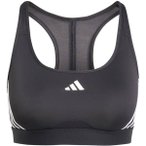 ADIDAS Damen Top Powerreact Training 3-Streifen, Größe XS in Grau