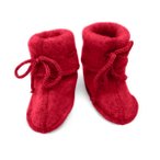 Engel - Baby-Schühchen mit Bändel - Hüttenschuhe 62/68 rot