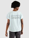 Patagonia P-6 Logo Responsibili T-Shirt p6 outline / virtually blue Gr. XS