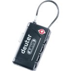 deuter TSA Cable Lock Befestigungszubehör Unisex ( Schwarz one size Größe,)